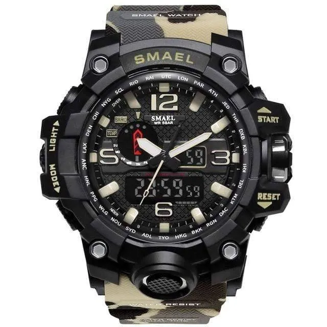 Military Dual Display Analog Digital Watch