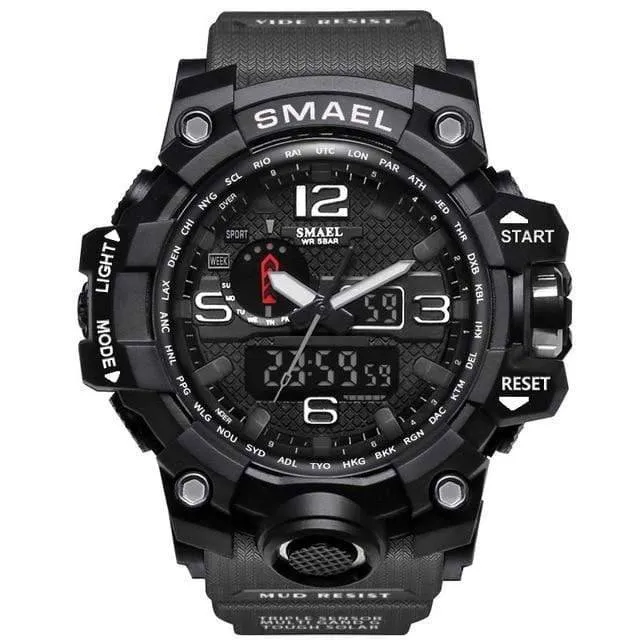 Military Dual Display Analog Digital Watch