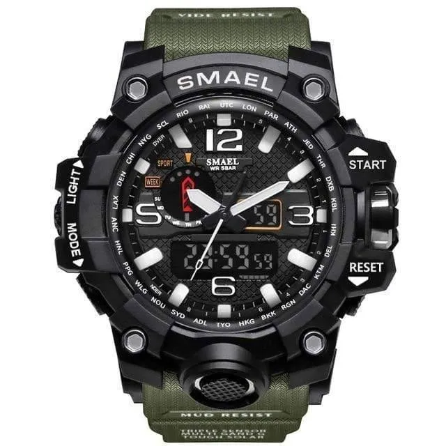 Military Dual Display Analog Digital Watch