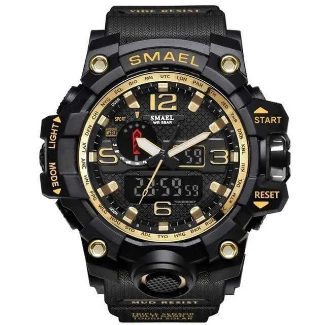 Military Dual Display Analog Digital Watch