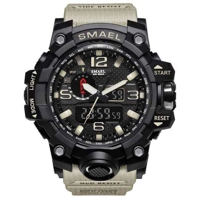 Military Dual Display Analog Digital Watch