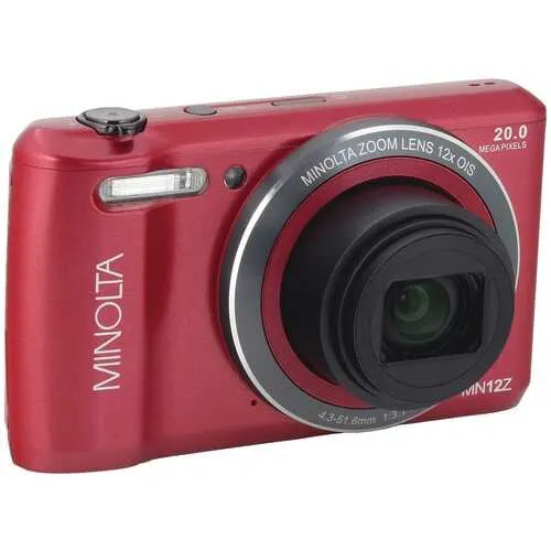 Minolta MN12Z-R 20.0-Megapixel HD Wi-Fi Digital Camera (Red)