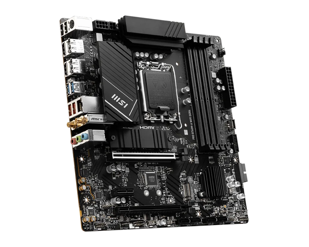 MSI PRO B760M-A WIFI DDR4,LGA 1700 mATX Motherboard