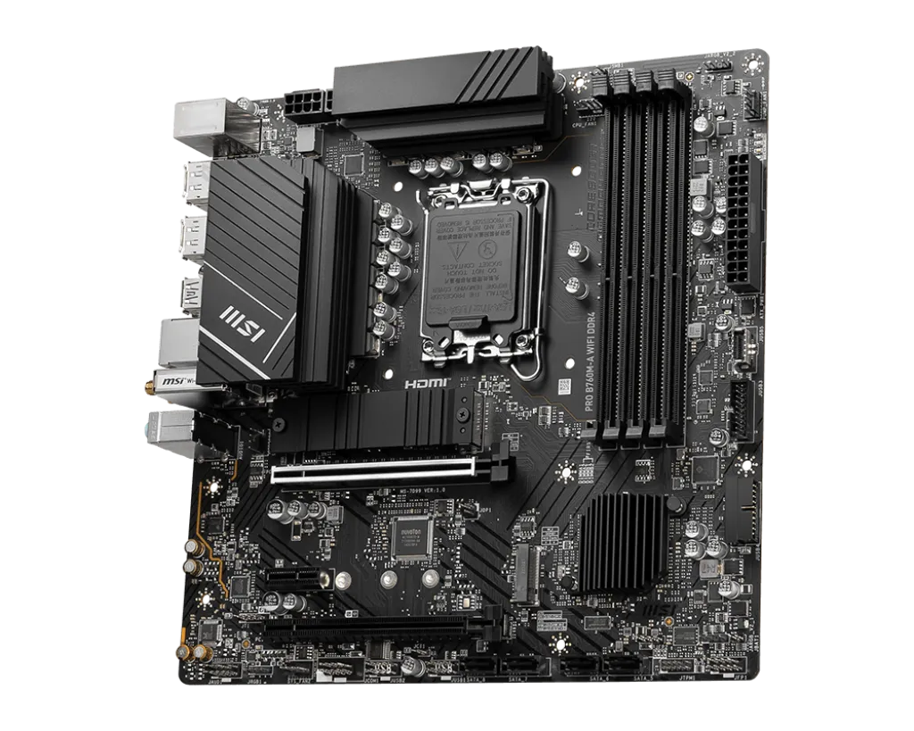 MSI PRO B760M-A WIFI DDR4,LGA 1700 mATX Motherboard