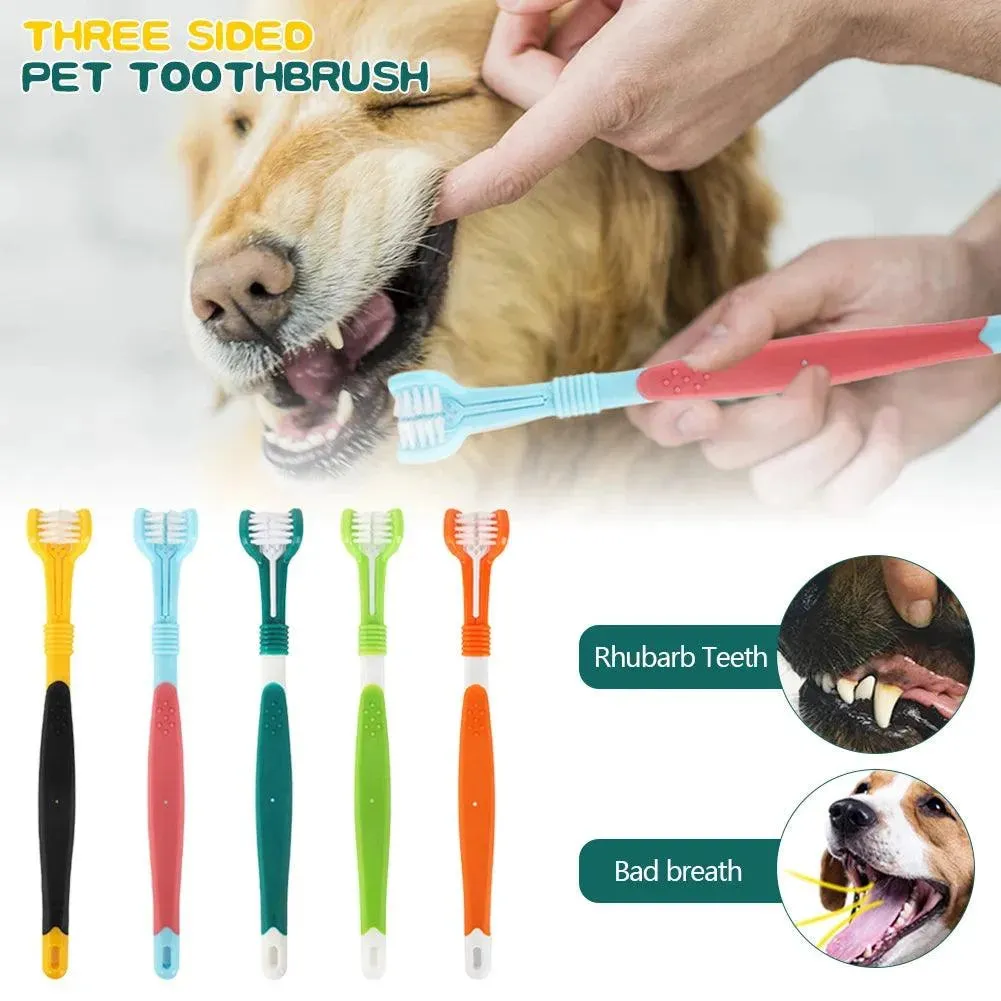 Multi-Angle Pet Toothbrush Cleaning Tool for Pets