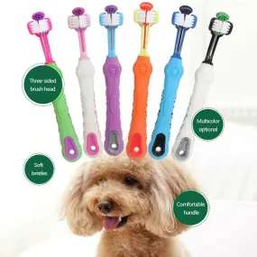 Multi-Angle Pet Toothbrush Cleaning Tool for Pets