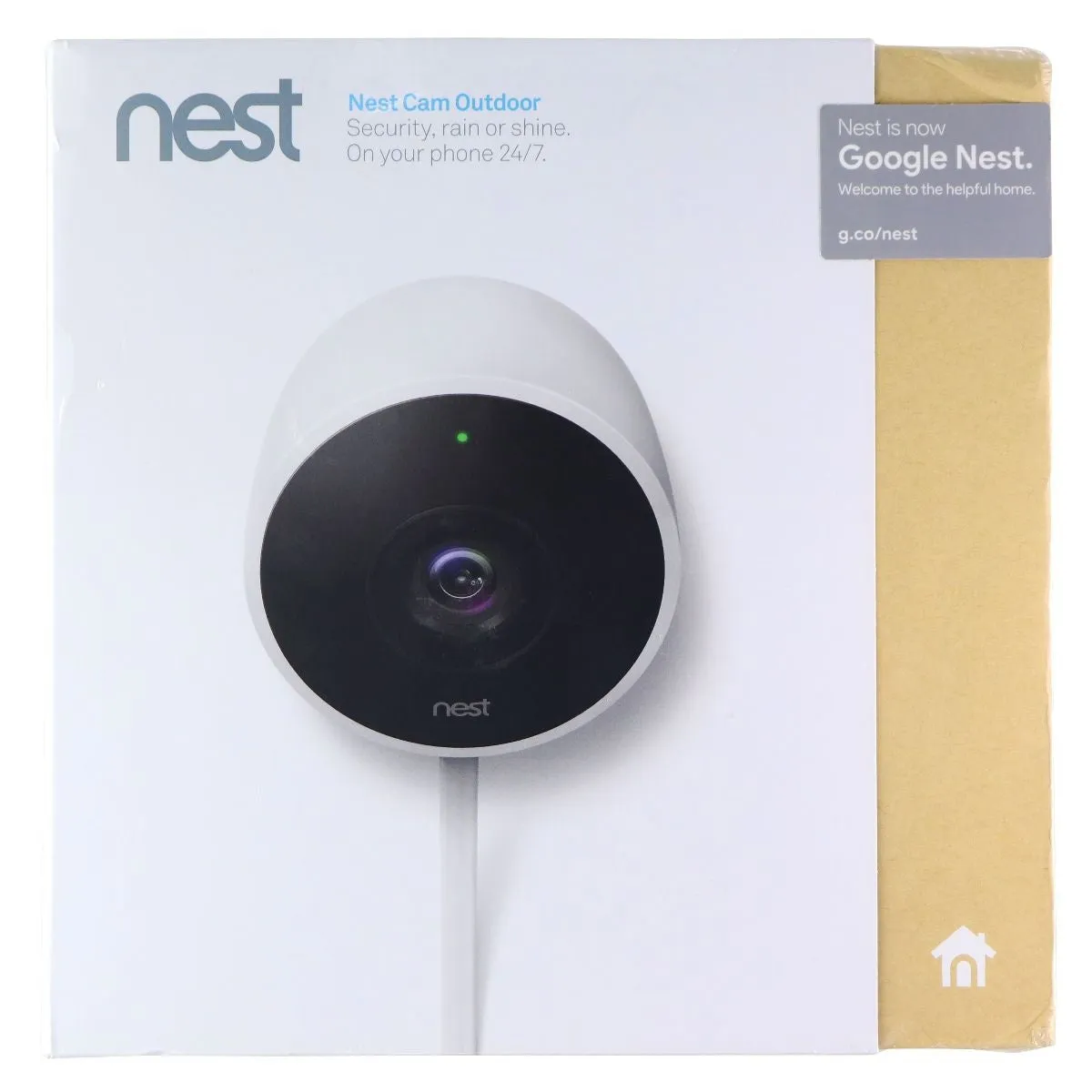 Nest Cam Outdoor Wi-Fi 1080p Security Camera with Night Vision - White NC2100ES