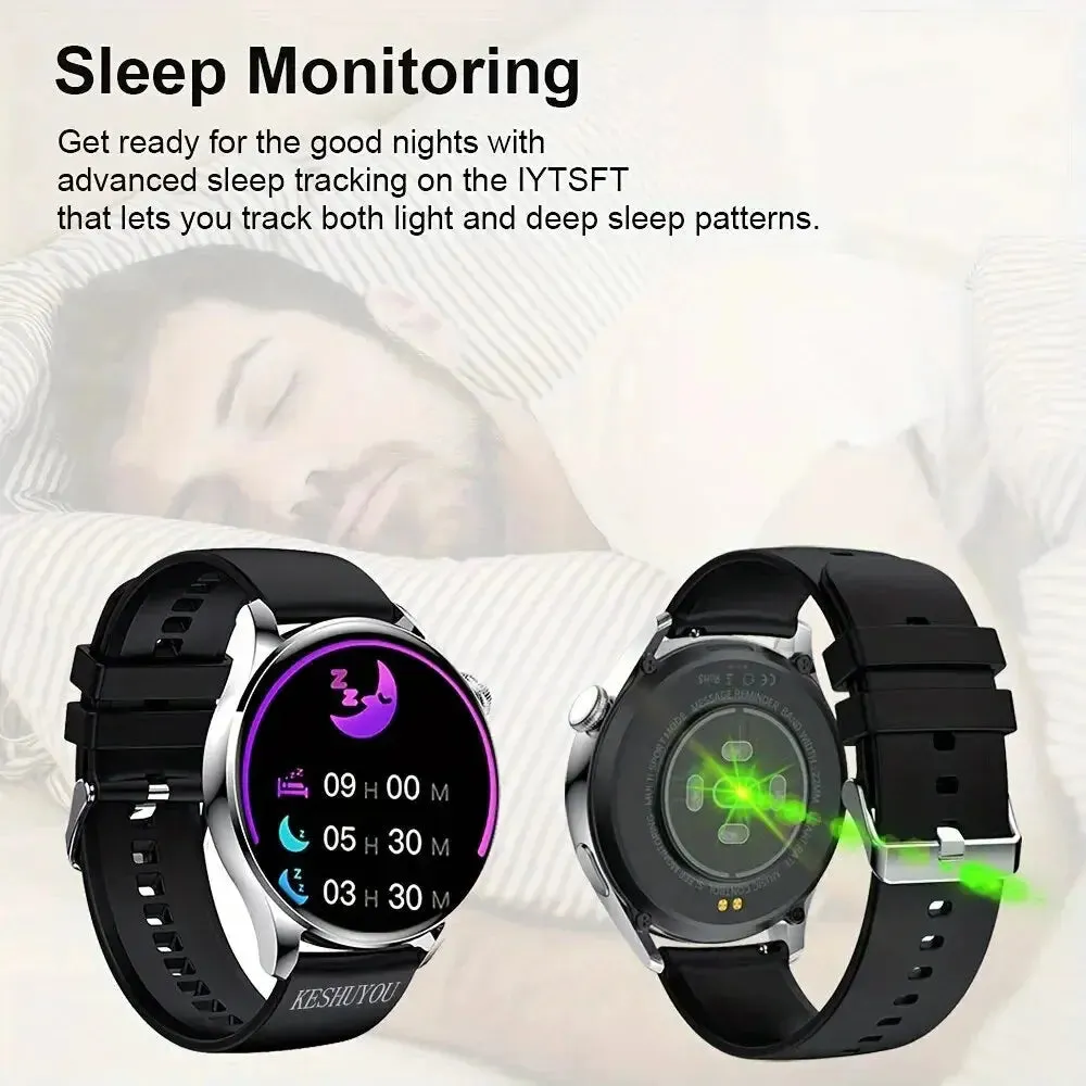 New Round Smart Sports Watch Wireless Call Wireless Charging Multi-Platform Information Display Sports Mode Weather Forecast