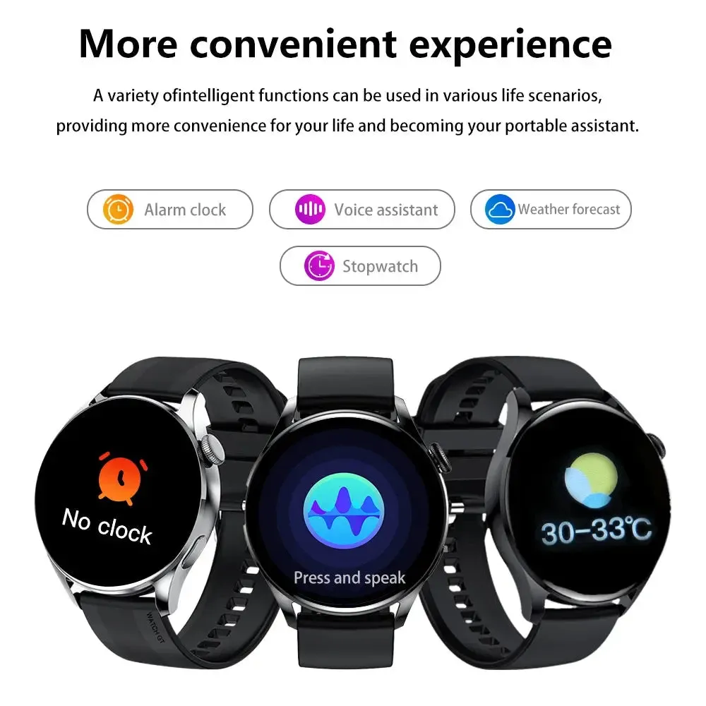 New Round Smart Sports Watch Wireless Call Wireless Charging Multi-Platform Information Display Sports Mode Weather Forecast