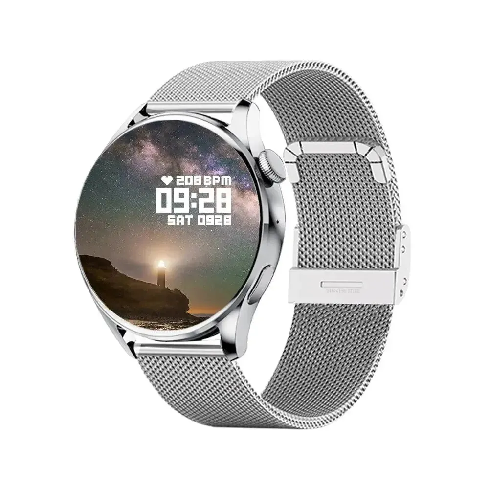 New Round Smart Sports Watch Wireless Call Wireless Charging Multi-Platform Information Display Sports Mode Weather Forecast