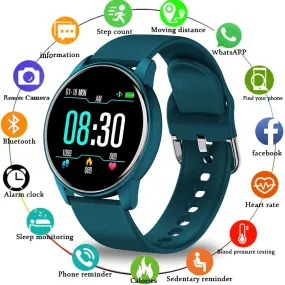 New Smart Watch Men Women 1.3 Color Screen Heart Rate Blood Pressure Sport Multifunctional Waterproof Smartwatch Box