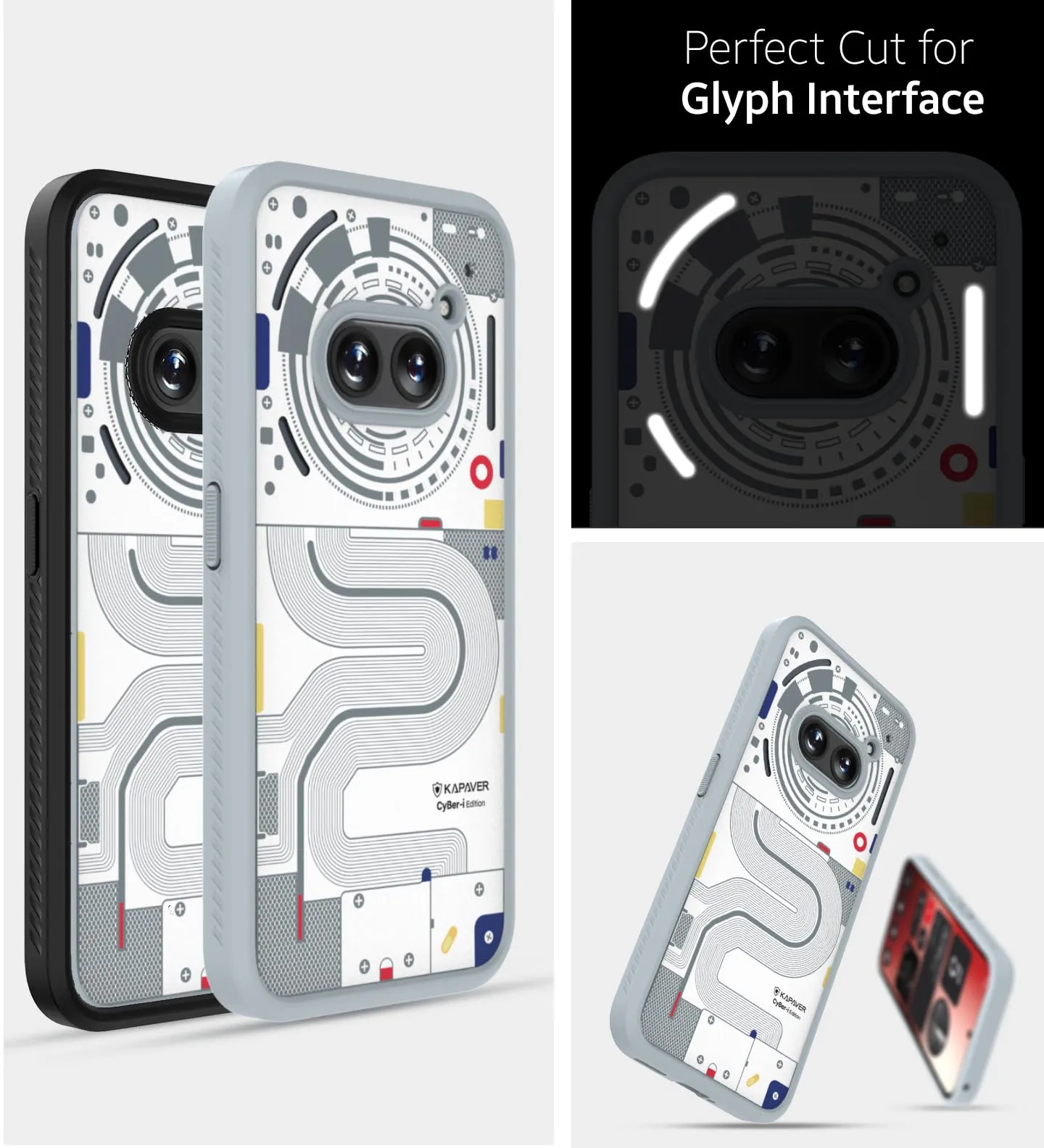 Nothing Phone 2a / 2a Plus 5G Back Cover Case | CyBer-i Community Edition - Gray