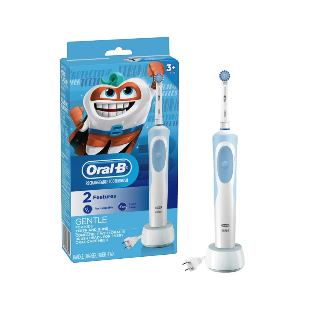 Oral-B Kids Electric Toothbrush With Sensitive Brush Head and Timer