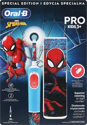 Oral B Pro Kids 3  Spiderman Electric Toothbrush