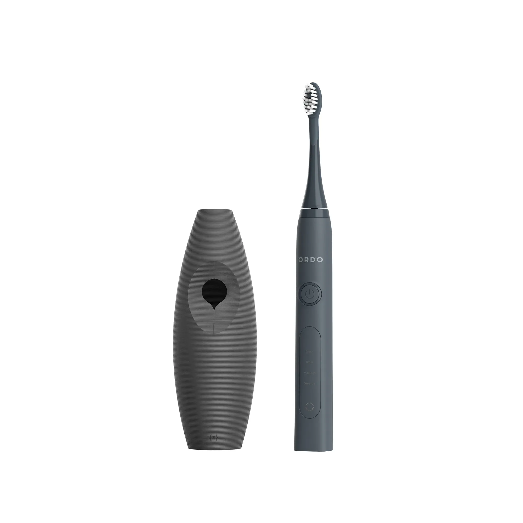 Ordo Sonic  Toothbrush & {access}ories Handle - Charcoal Triangular Large Smooth