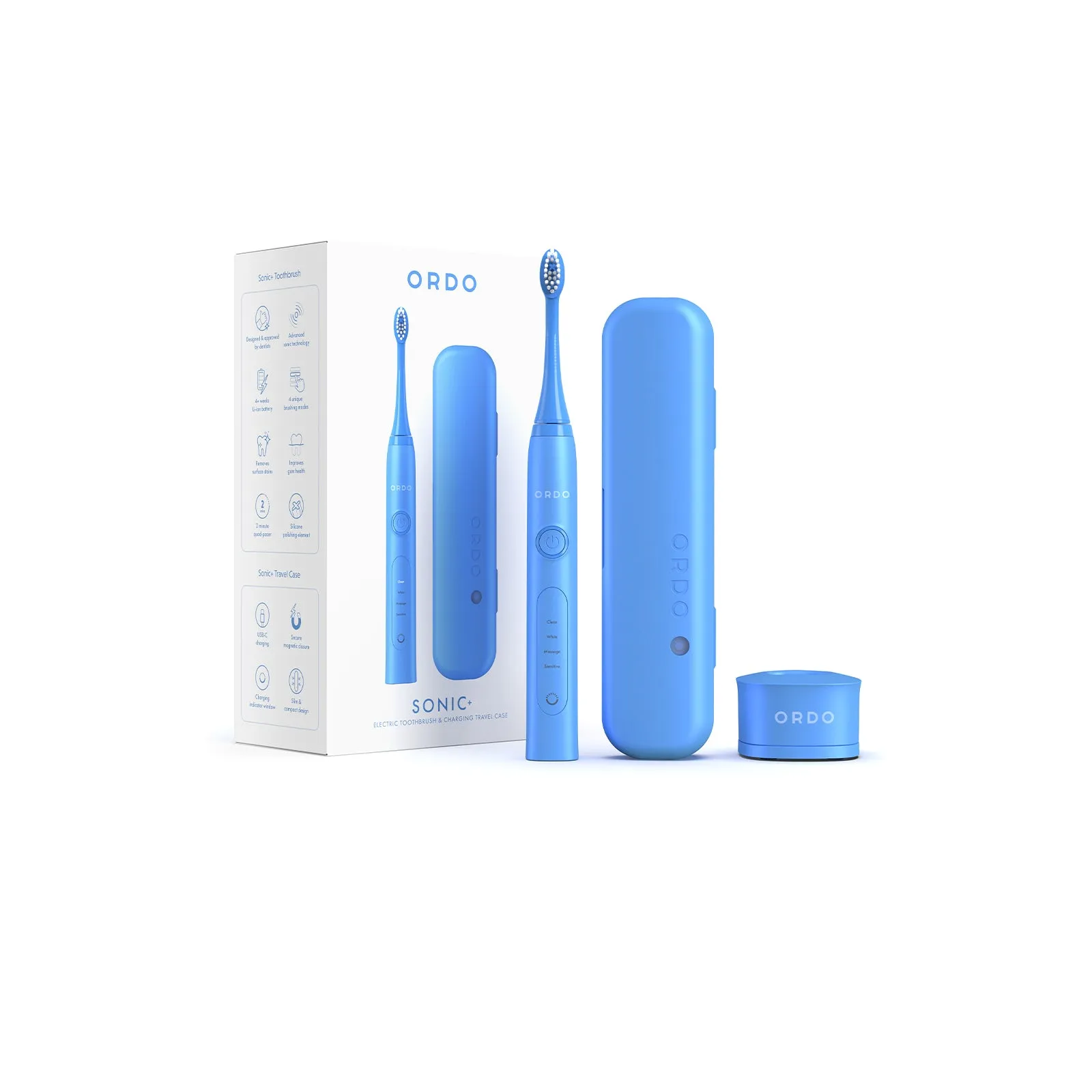 Ordo Sonic  Toothbrush & Charging Travel Case - Arctic Blue