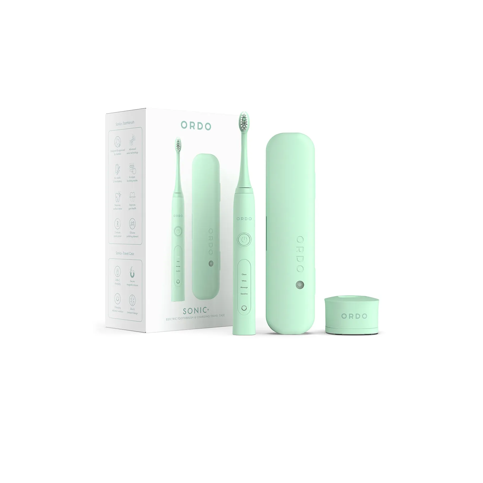 Ordo Sonic  Toothbrush & Charging Travel Case - Mint Green