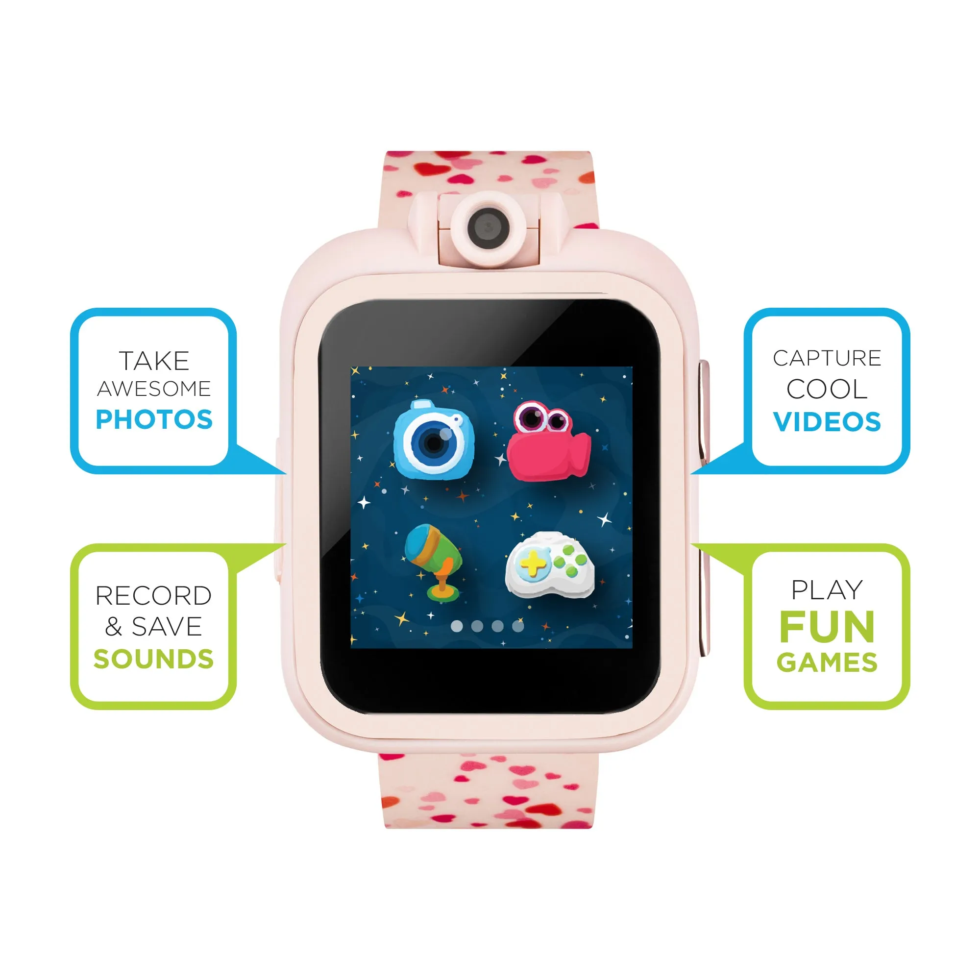 PlayZoom Smartwatch for Kids: Blush Heart