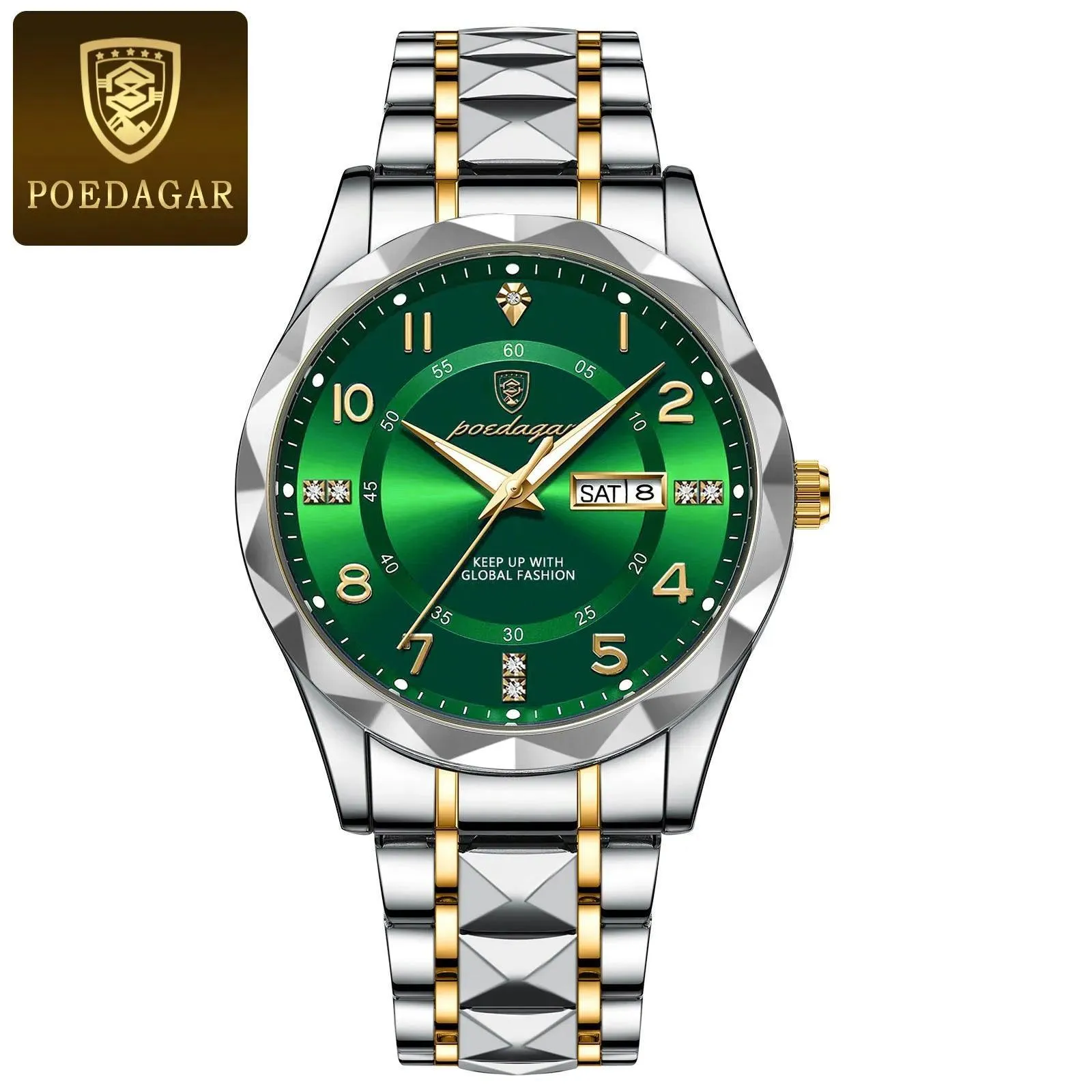 POEDAGAR Men's Waterproof Sports Watch: Stylish Quartz Wristwatch-Elevate Your Wrist Game