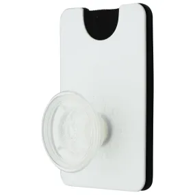 PopSockets (PopWallet ) Magnetic Phone Wallet for MagSafe Devices - White Clear