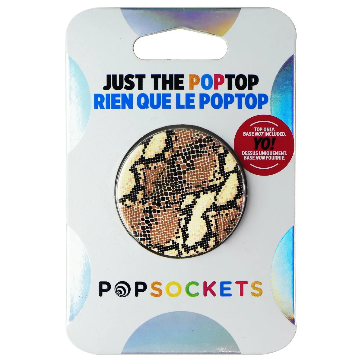 PopSockets Replacement Swappable Grip Top - Python Chic (Top Only)