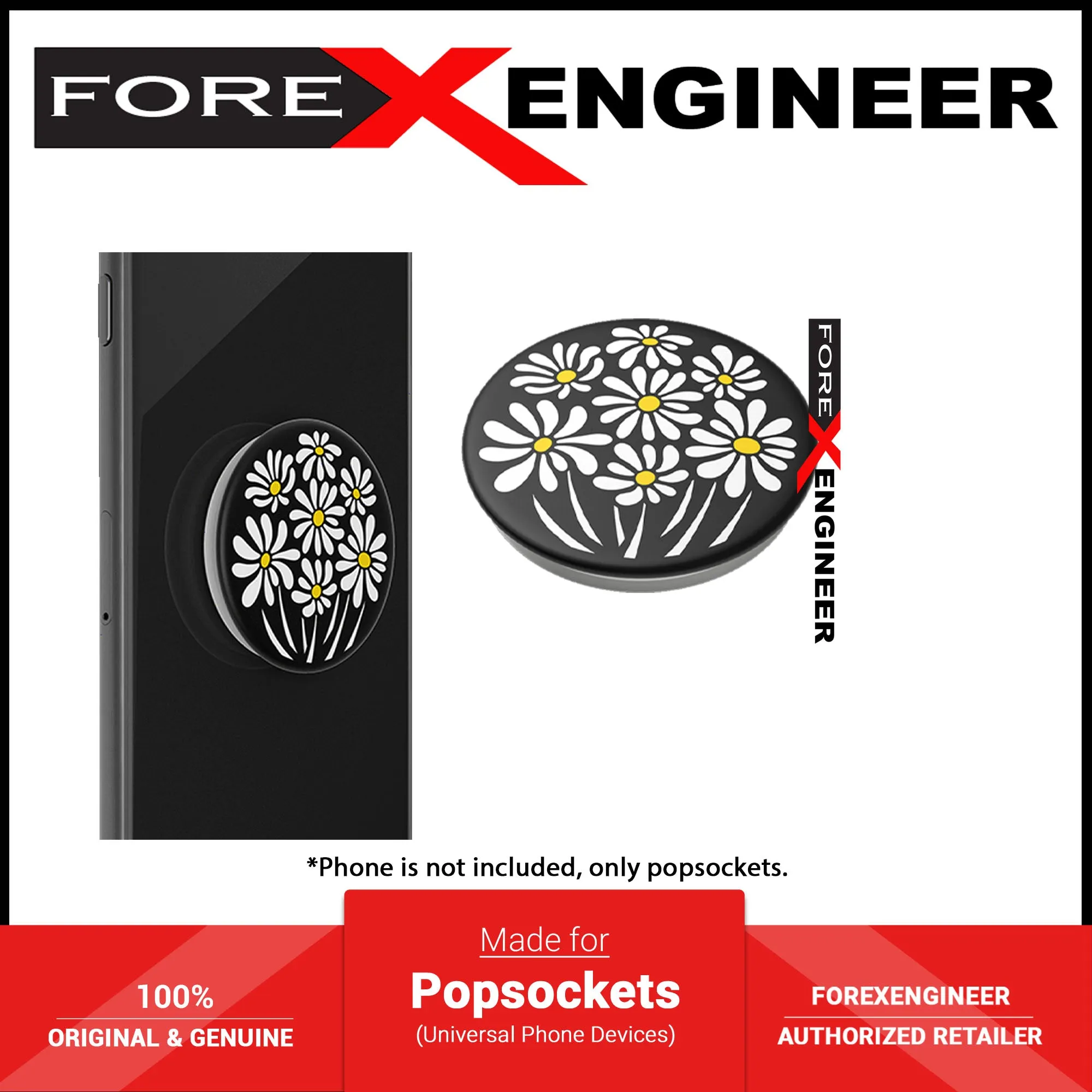 PopSockets Swappable PopGrip Graphic - Daisy Crew (Barcode : 842978155142 )