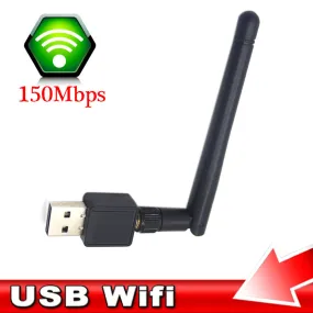 Portab PC WiFi adapter 150M USB WiFi antenna Wireless Computer Network Card 802.11n/g/b LAN Antenna wi-fi adapters wi fi antenna