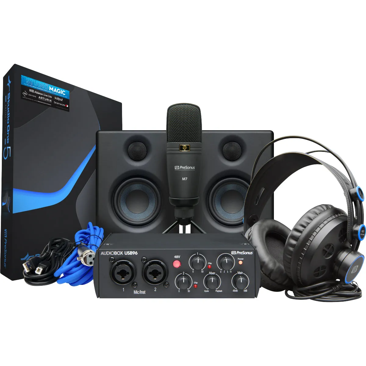 Presonus Audiobox USB 96 Ulimtate Studio Recording Bundle - 25th Anniversary Edition