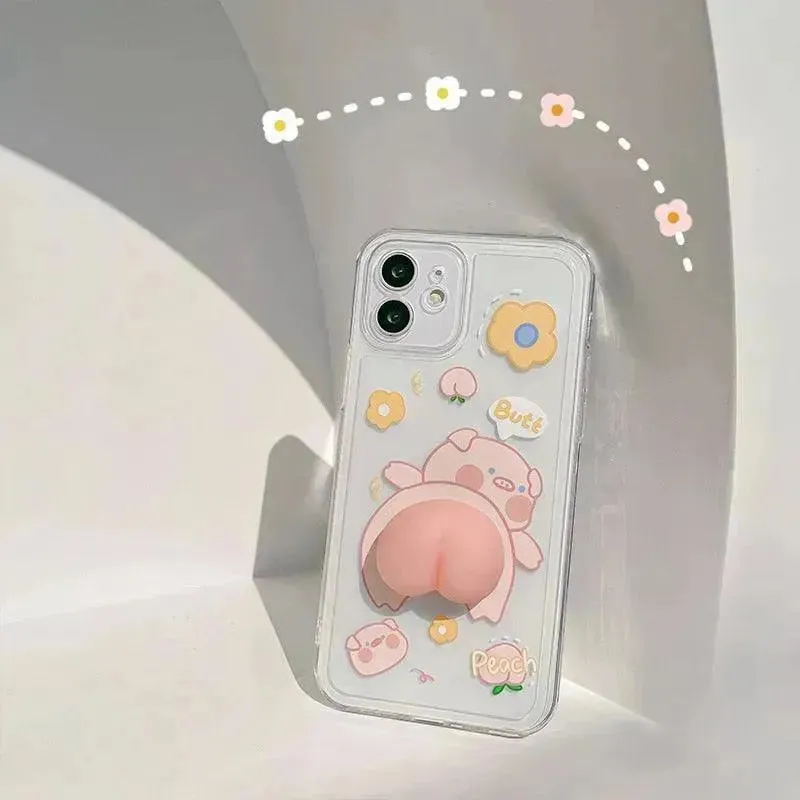 Quirky Piggy Air Pass Phone Case (For iPhone)