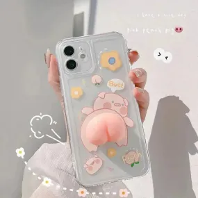 Quirky Piggy Air Pass Phone Case (For iPhone)