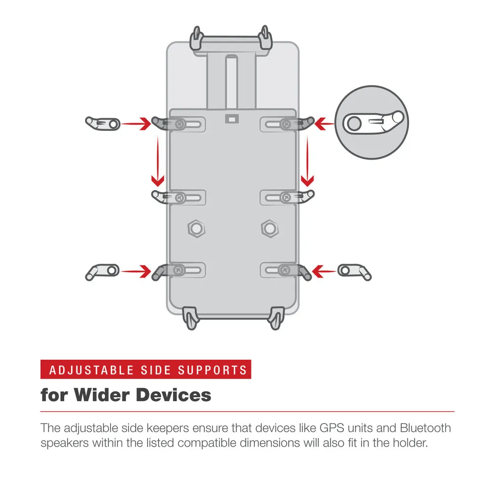 RAM® Quick-Grip™ XL Phone Mount with Low-Profile Tough-Claw™ (RAM-HOL-PD4-400-1U)