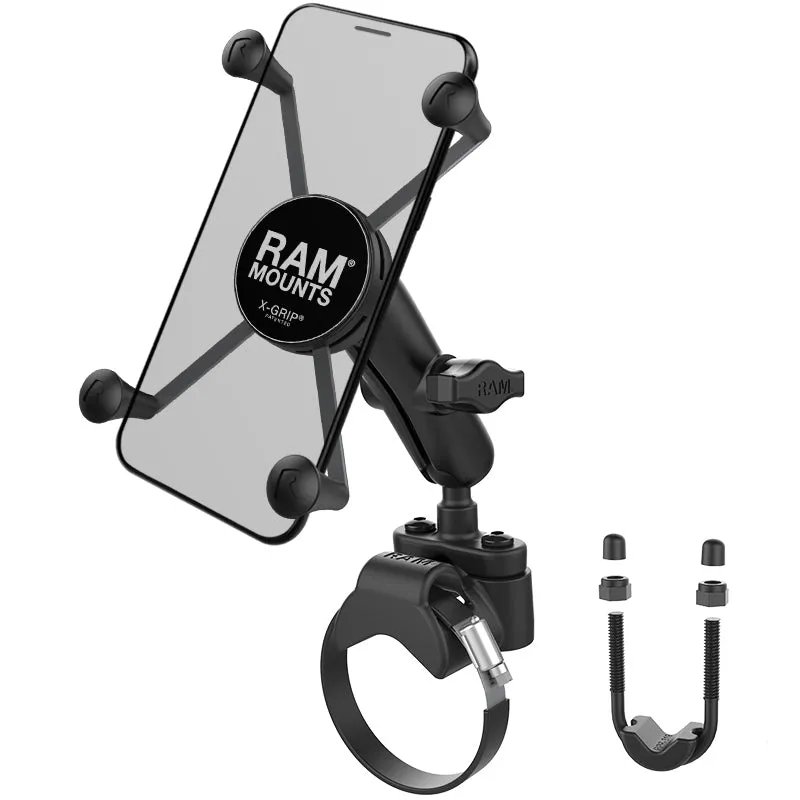 RAM® X-Grip® Large Phone Mount with ATV/UTV Rail Base