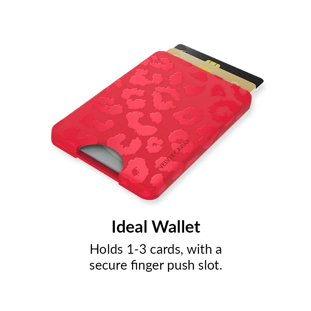 Red Leopard MagSafe Wallet