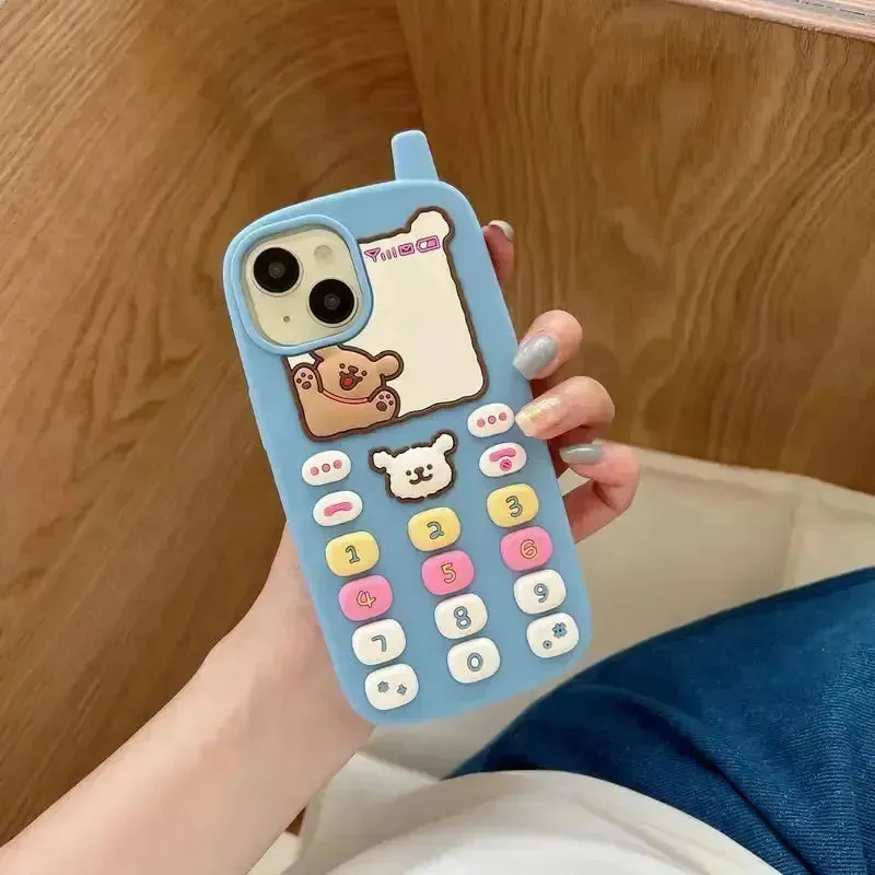 Retro Phone Design Phone Case (For iPhones)