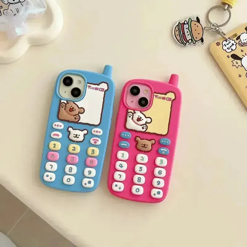 Retro Phone Design Phone Case (For iPhones)