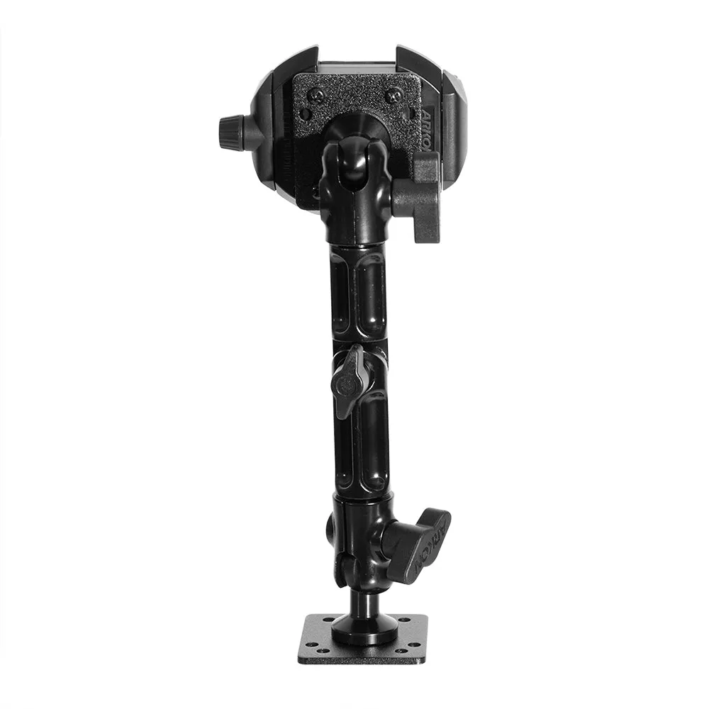 RoadVise® Ultra Aluminum Drill Base Mount Phone Holder with Adjustable Arm