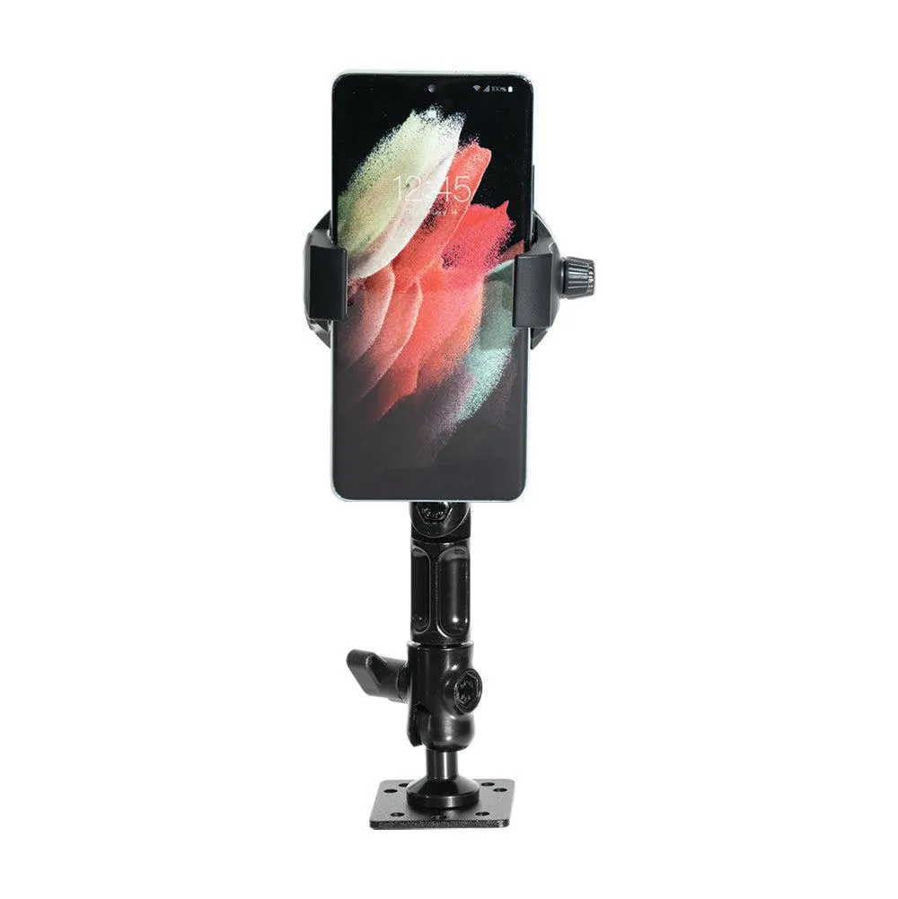 RoadVise® Ultra Aluminum Drill Base Mount Phone Holder with Adjustable Arm