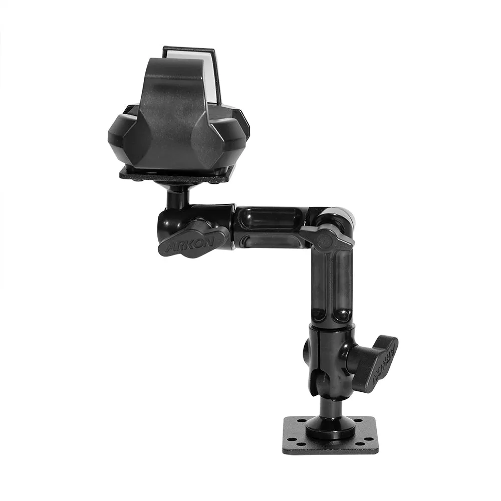 RoadVise® Ultra Aluminum Drill Base Mount Phone Holder with Adjustable Arm