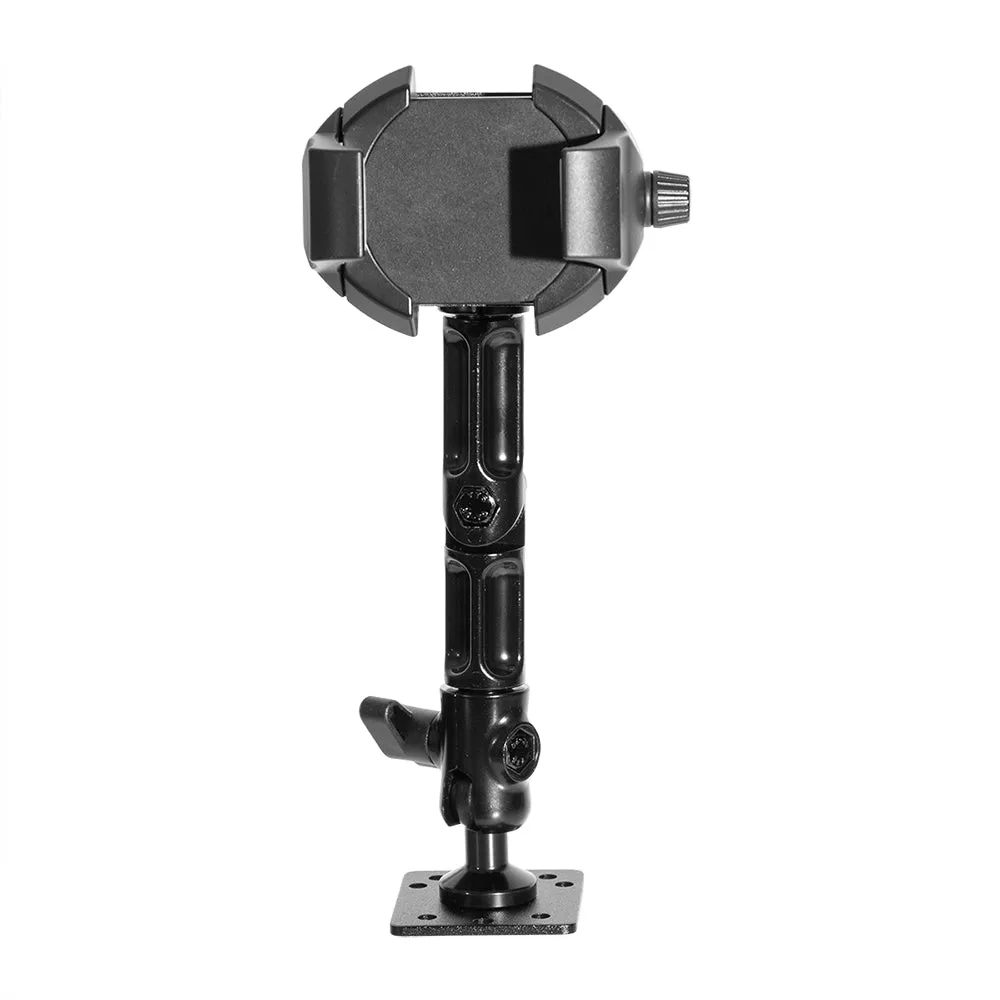 RoadVise® Ultra Aluminum Drill Base Mount Phone Holder with Adjustable Arm