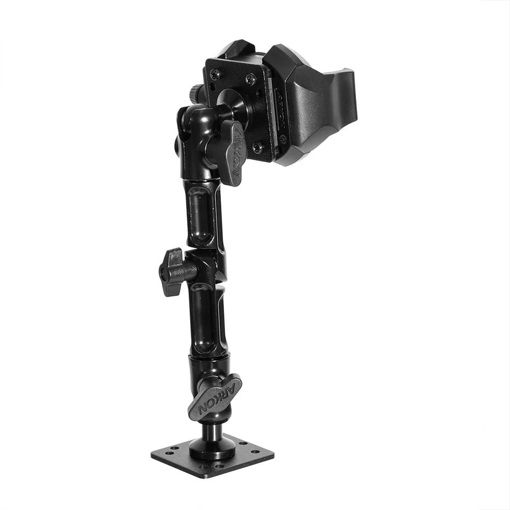 RoadVise® Ultra Aluminum Drill Base Mount Phone Holder with Adjustable Arm