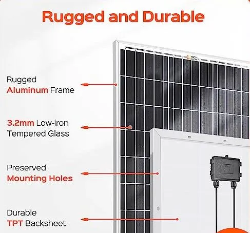 RSolarX™ Two 100W Solar Panels: 200W Total, 12V, High Efficiency Power, Off-Grid