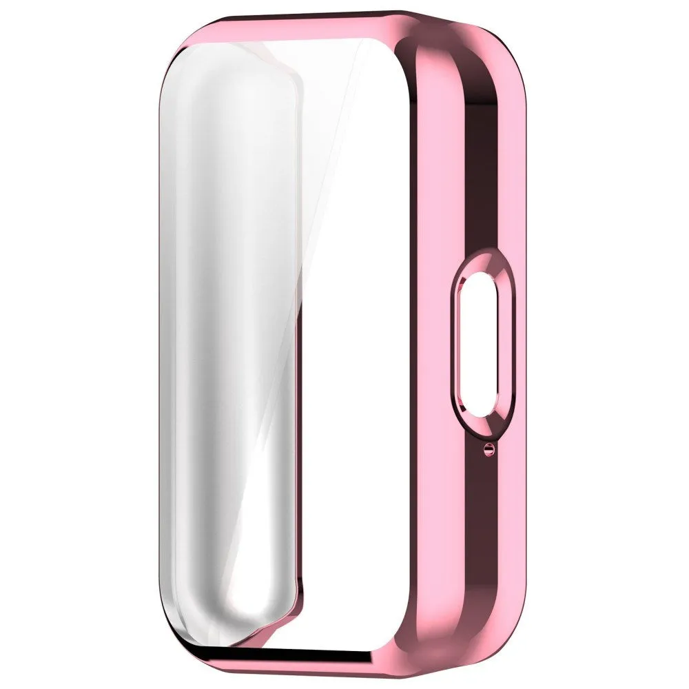 Samsung Galaxy Fit3 Plastik Cover m. Indbygget Skærmbeskytter - Pink