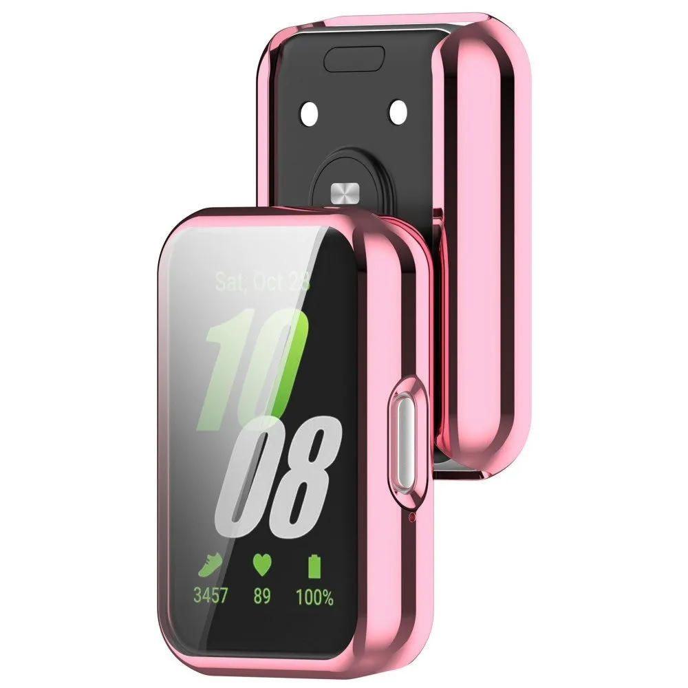 Samsung Galaxy Fit3 Plastik Cover m. Indbygget Skærmbeskytter - Pink