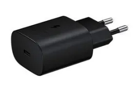 Samsung Original 25W  C TO C Super Fast Charging Travel Adapter for Cellular Phones, Black