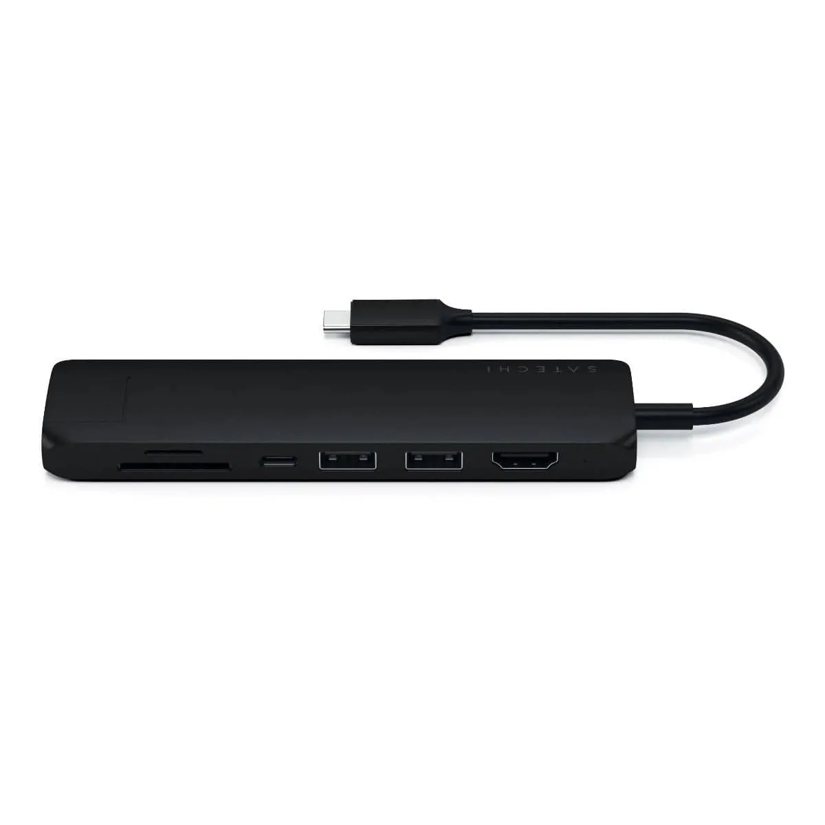 Satechi USB-C Slim Multiport with Ethernet Adapter - Black