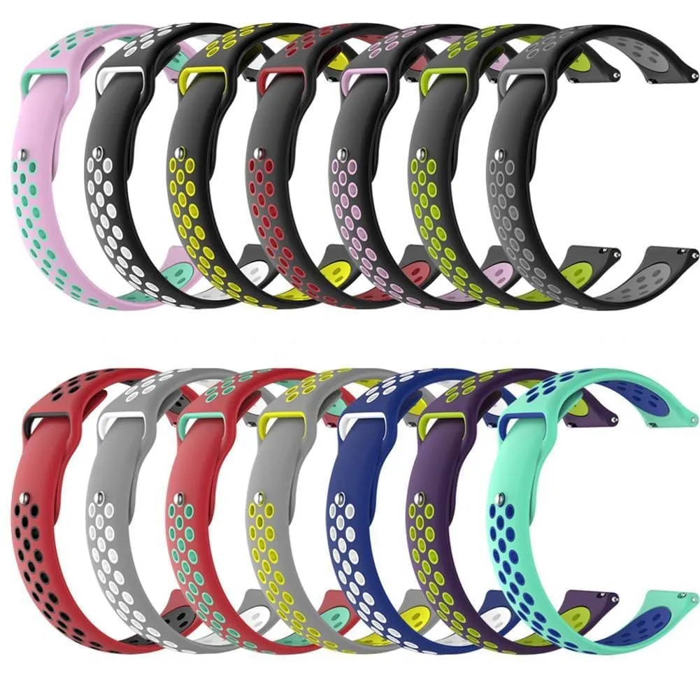 Silicone Sports Straps Compatible with the Samsung Galaxy Watch 4 Classic (42mm & 46mm)