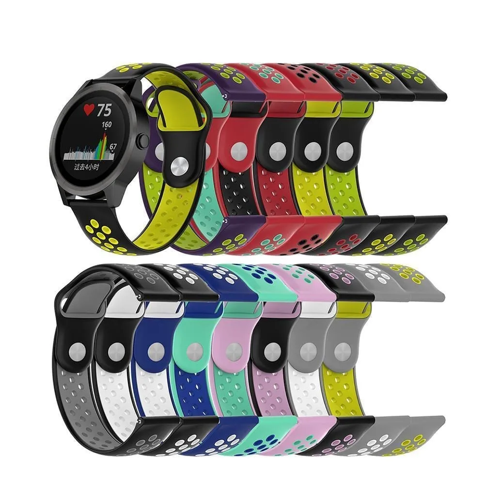 Silicone Sports Straps Compatible with the Samsung Galaxy Watch 4 Classic (42mm & 46mm)