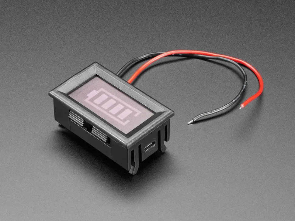 Single Li-Ion and LiPoly Battery Power Meter