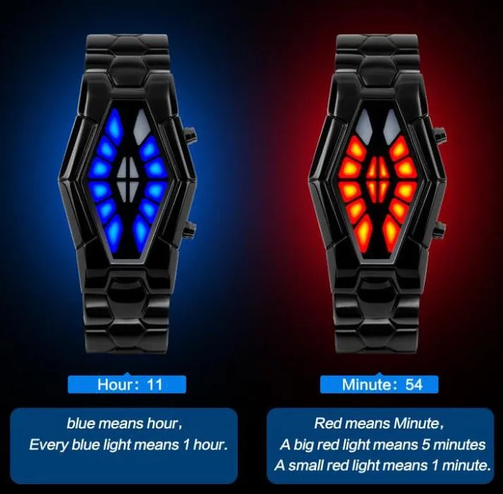 SKMEI Men's Watch Luxury Watches Men Relojes Black Stainless Steel Mens Cool Wristwatch relogio masculino Wristwatches