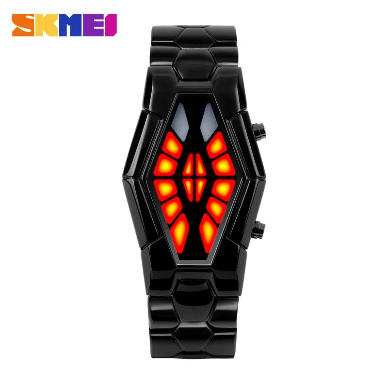 SKMEI Men's Watch Luxury Watches Men Relojes Black Stainless Steel Mens Cool Wristwatch relogio masculino Wristwatches